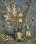 Vase with Gladioli Vincent Van Gogh